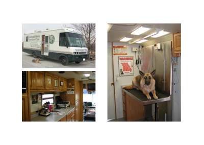 Northland Mobile Veterinary Inside Vehicle
