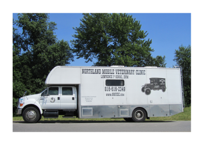 Northland Mobile Veterinary Vehicle Outside